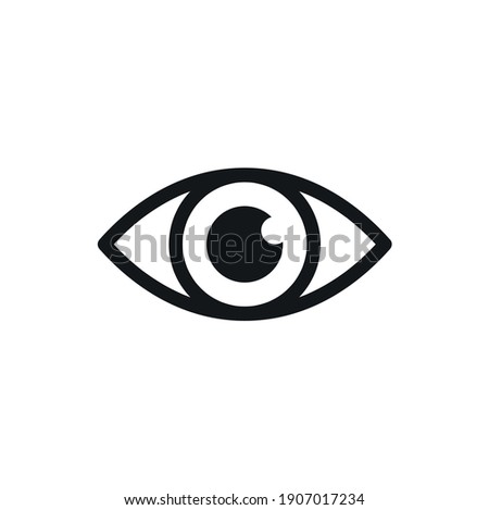 Eye icon. Eye logo from lines.