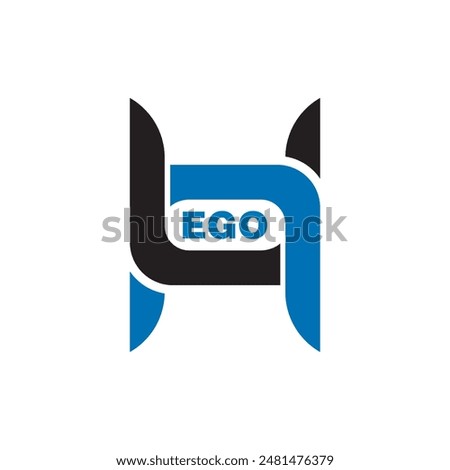 EGO letter logo design on white background. EGO logo. EGO creative initials letter Monogram logo icon concept. EGO letter design