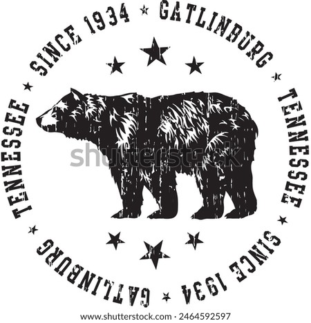 Black bear Gatlinburg T - shirt design 