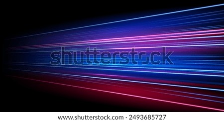 Similar – Image, Stock Photo Traffic on city road in majestic evening