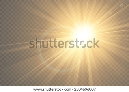 Image, Stock Photo Bright sun is shining into the forest with a special heart shape in a leaf as concept for the love of the autumnal season.