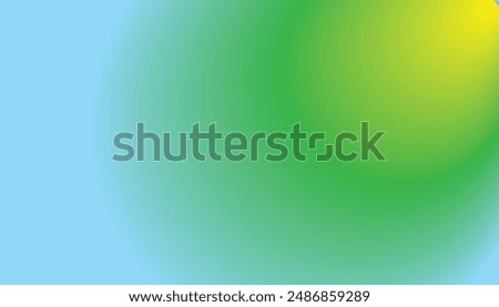 Sky, blue mint and lemon color combination gradient background design.