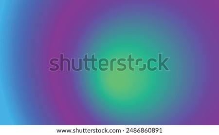 Mint, grape and blue color combination gradient background design.