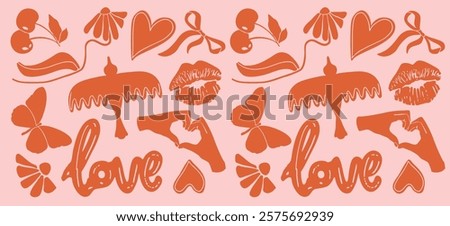 Similar – Image, Stock Photo A lovely flowers union