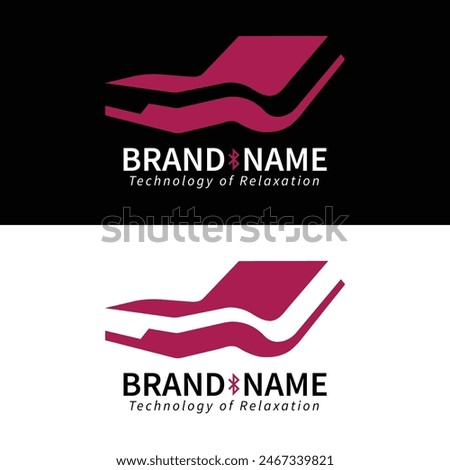 best logo design for bluetooth Mattress, Simple Design, Creative concept logo of hybrid mattress
