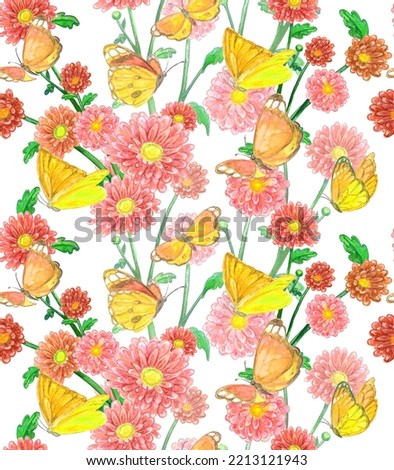 Similar – Image, Stock Photo Beautiful flying pink marguerite flower and petals at white background. Floral levitation