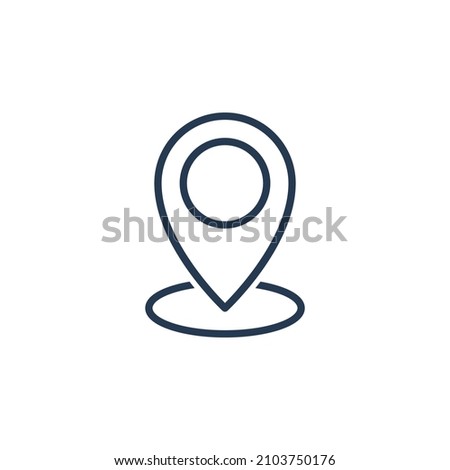 Location, map, pin pointer, navigation icon modern vector illustration template design symbol sign isolated on White background.