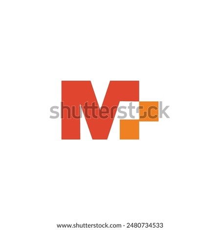letter M vector logo. fast icon