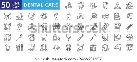 Dental Core icon set with health, teeth, maintenance, disorders, dentistry, surgery, oral, hygiene, treatment and caries.