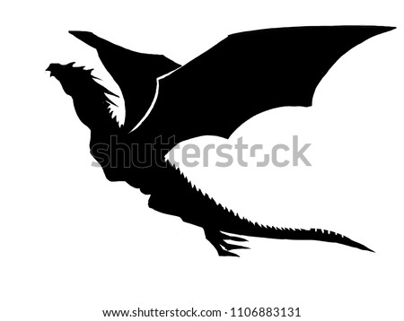 Dragon Silhouette Vector Image | Download Free Vector Art | Free-Vectors