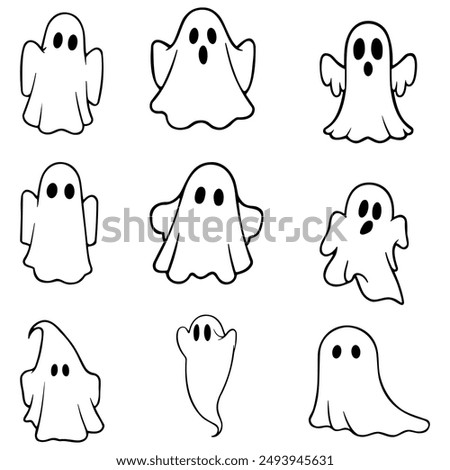 Cute Halloween ghost costume, easy to use.