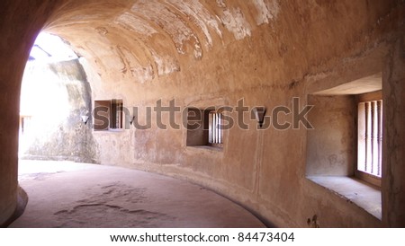tunnel of unique mosque at taman sari water castle - the royal garden of sultanate of jogjakarta
