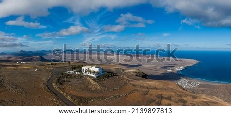 Similar – Image, Stock Photo Mirador de Ermita de las Nieves in Lanzarote, Spain