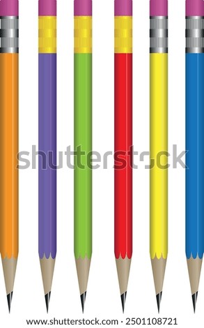  Pencil vector art illustration features a classic pencil in a clean, minimalist style. With sharp lines and simple colors, this design is perfect for educational, creative, or office-themed projects