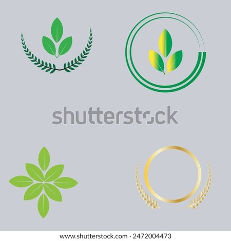 illustration, plant, bage, leaf, tree, nature, design, symbol, fresh, sing, spot, classic, resources, artistic, sticker, natural, set, green, element, organic, emblem, vector, logo, kit, modern, ecolo