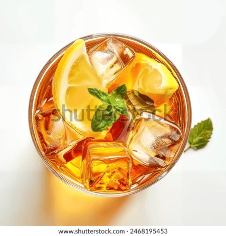 Similar – Image, Stock Photo Coffee cocktail with lemon in restaurant