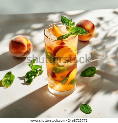 Similar – Image, Stock Photo Mint in Homemade Herb Garden Bed