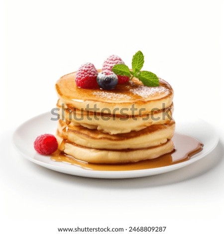 Similar – Image, Stock Photo Blueberries and honey on dark background, top view