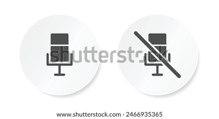 Microphone turn on and microphone turn off icon set for user interface design elements. no microphone icon mic off symbol. Voice mute icon vector