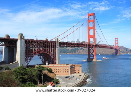 Golden Gate Bridge with Fort Point