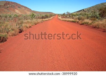 Dirt road in the australian outback
