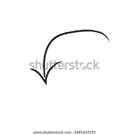 black arrow icon transparent png or isolated on white background. flat style. arrow icon for your web site design, logo, app, UI design.