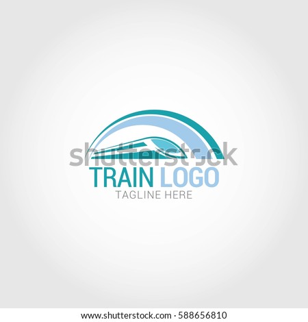 Train Logo Design Template. Vector Illustration.