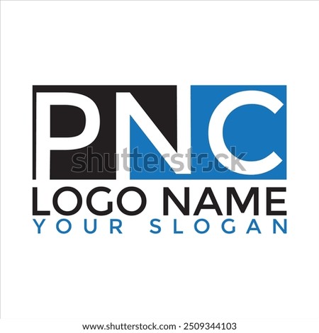 Letter PNC logo icon. Wings design element, initial Letter P logo Icon, Initial Logo Template.
