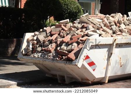 Similar – Image, Stock Photo Cement garbage chute with shabby surface