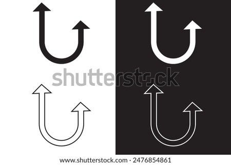 Grey double arrow up and down icon. vector illustration.
