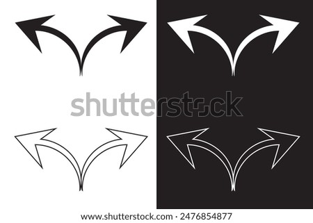 Double arrow up and down icon. vector illustration.
