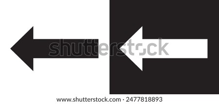 Back arrow symbol icon. previous, reply icon on a white background. Vector illustration.