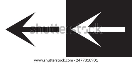 Back arrow symbol icon. previous, reply icon on a white background. Vector illustration.