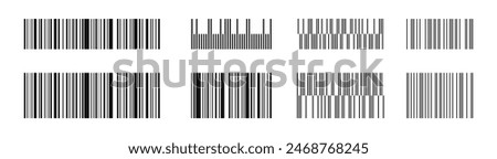 Barcodes. Barcode icons. Barcode vectors