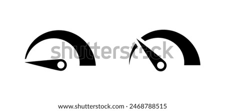 Speedometer icons. Speedometer icon set. Vector Speedometers