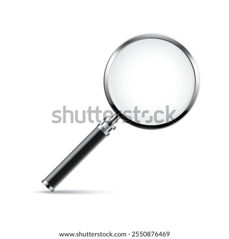 Magnifying glass vector illustration. Realistic Magnifying glass 