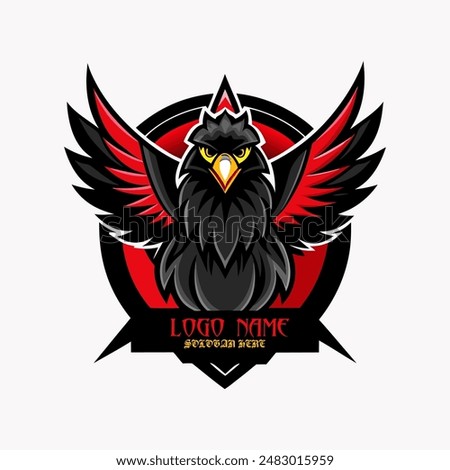 Harley Davidson logo art design vector template animal eagle bird sticker decal jacket wear apparel clothes mascot America USA head modern power freedom wings ribbon
