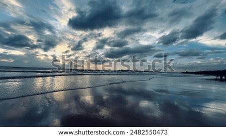Similar – Image, Stock Photo Moody by the sea