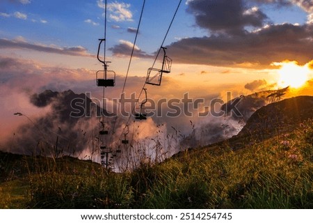 Similar – Foto Bild Sonnenuntergang am Nebelhorn