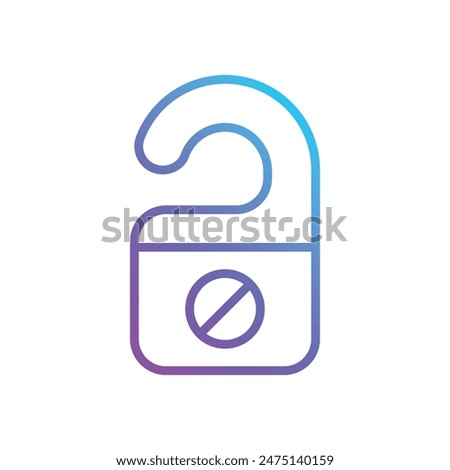 Do Not Distrub vector icon design stock illustration