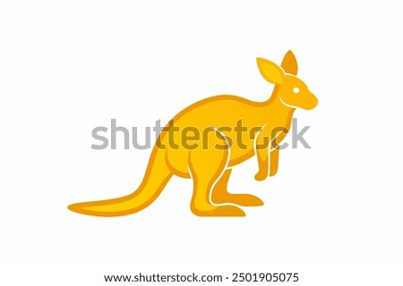 A Wallaby animal vector illustration