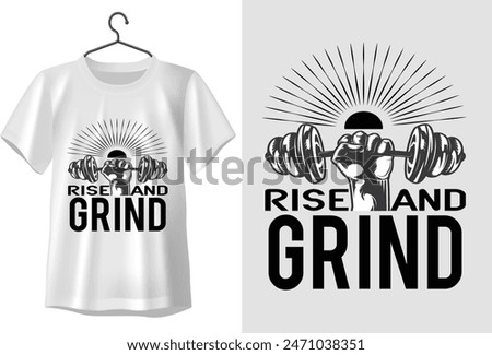 Rese and Grind t-shirt design fore gym