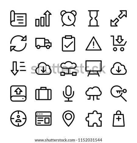 
User Interface Line Icons Set 
