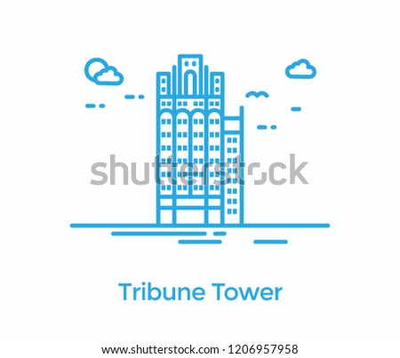 A chicago tribune tower in chicago 