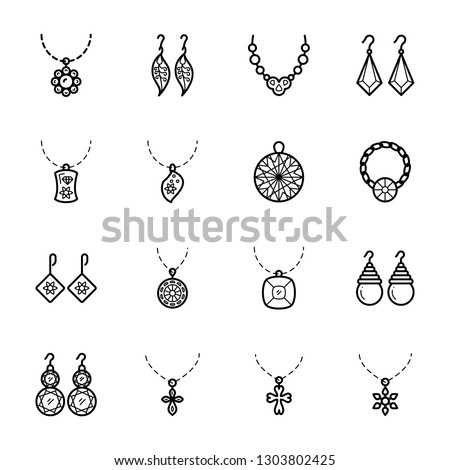 Fashion Accessories Icons Set