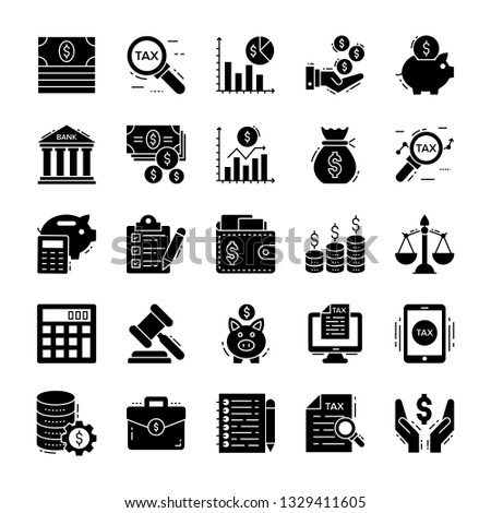 Finance And Tax Icons