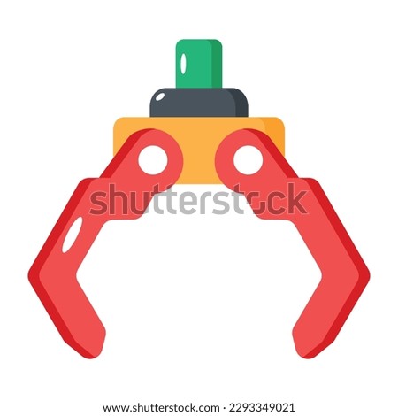 Automated arm flat vector design 