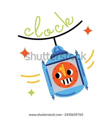 Get this flat style sticker of macy clock 
