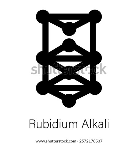 Download glyph icon of rubidium alkali