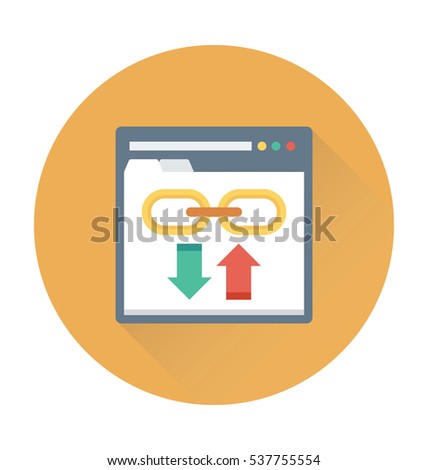 Link Building Vector Icon 